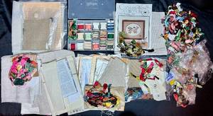 Needlework, Embroidery and Counted Cross Stitch Bundle