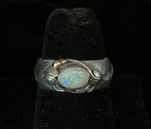 Sterling Silver Ring with Opal