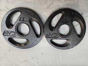 lot 17 image: Lot of Two 5Lb CAP 2-Inch Weight Plates ( Used, Excellent Condition)