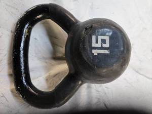 lot 24 image: Lot of 15LB Kettlebell (Used, see picture)