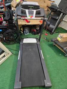 lot 33 image: Proform Treadmill Model 415CT ( New, assembled. The Knob that holds it folds-up is broken. The machine works)