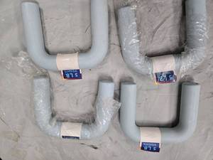 lot 66 image: Lot of Four 5LB Sky-Blue U-shape Weights