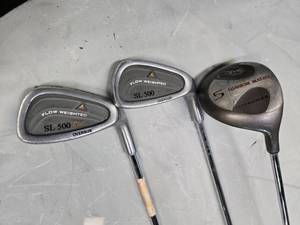 lot 76 image: Lot of 3 Golf Clubs ( used  see pictures)