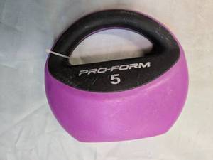 lot 81 image: 5lb Proform Kettlebell for your kids or old folks exercise)