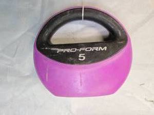 lot 82 image: 5lb Proform Kettlebell for your kids or old folks exercise)