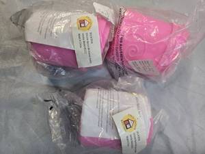 lot 93 image: Lot of 3 Talisman Bacon Bin Grease Holders (Silicone, Pink, New)