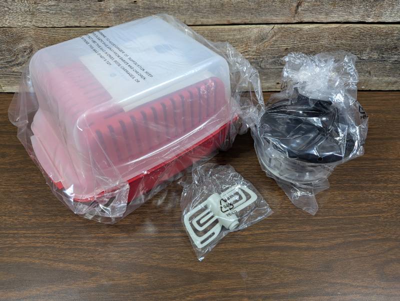 lot 53 image: Multi Set - Cooks Essentials Chopper & 6-Piece Microwave Multi-Cooker and Storage