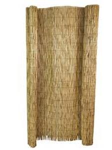 lot 4 image: Master Garden Products RF-6 Natural Woven with Black Nylon Coated Wire, 6H x 14L Reed Fence, Yellow