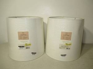 lot 40 image: Set of 2 Montreal Wren Lamp Shade White - Threshold-Large