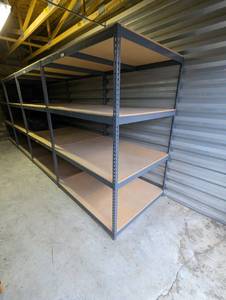 lot 29 image: Boltless Rack - 60 w x 48 D x 84 H - Heavy Duty 4 Tier Shelving unit