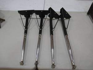lot 62 image: Set of 4 Metal Adjustable Legs-Black