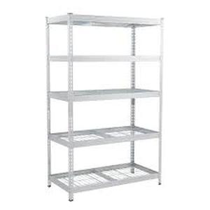 lot 33 image: 5-Tier Heavy Duty Steel Garage Storage Shelving Unit in Silver (48 in. W x 78 in. H x 24 in. D)