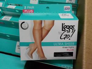 lot 8 image: 36 ct 2 pair Plus Leggs to Go Ultra...