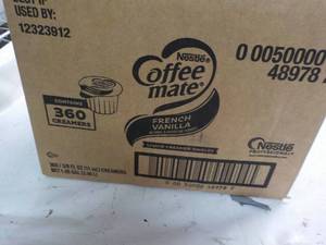 lot 17 image: Case of 360 Coffee Mate French Vani...