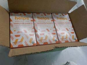 lot 18 image: 96 ct Helps Organic Tea...