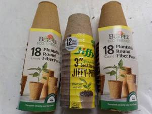 lot 43 image: Burbee and Jiffy Seed Starting Pots...