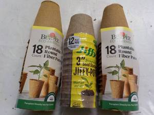 lot 46 image: Burbee and Jiffy Seed Starting Pots...