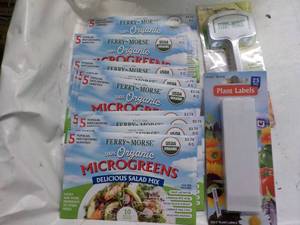 lot 47 image: Ferry-Morse Organic Microgreens Sal...