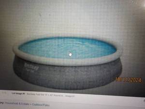 lot 60 image: Bestway Fast Set 15 ft x 42 Round ...
