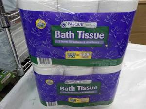 lot 61 image: 24 Rolls Pasque 2 Ply Bath Tissue...