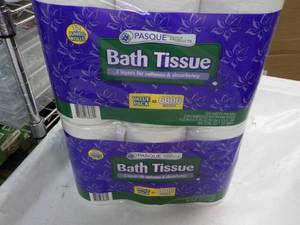 lot 63 image: 24 Rolls Pasque 2 Ply Bath Tissue...