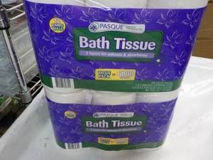 lot 64 image: 24 Rolls Pasque 2 Ply Bath Tissue...