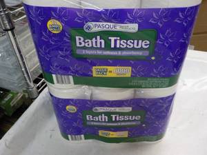 lot 71 image: 24 Rolls Pasque 2 Ply Bath Tissue...