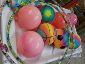 lot 94 image: Balls, Fun Hoops, and Water Toy...
