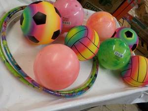 lot 98 image: Balls and Fun Hoops...