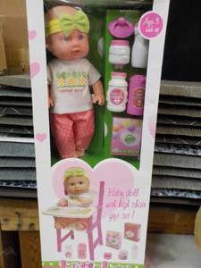 lot 102 image: Little Luv Doll and Highchair Gift ...
