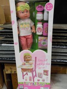 lot 103 image: Little Luv Doll and Highchair Gift ...