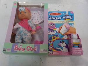 lot 118 image: Baby Club and Melissa and Doug Stic...