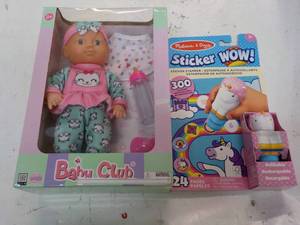lot 119 image: Baby Club and Melissa and Doug Stic...