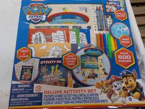 lot 125 image: Paw Patrol Deluxe Activity Set...