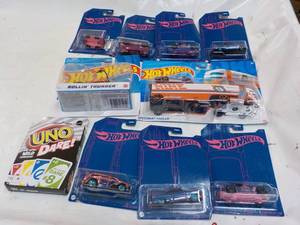lot 149 image: Hot Wheels and UNO Cards...