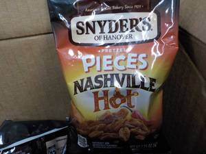 lot 180 image: Case of 2.25 oz bags Snyders Nashv...