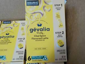 lot 195 image: 36 ct Keurig Gevalia Chai Spice Fla...