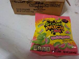 lot 227 image: 12ct Sour Patch Kids Watermelon Can...