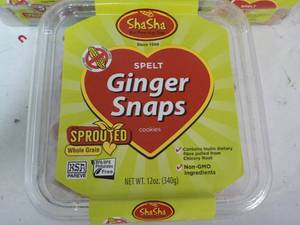 lot 255 image: 5 ct 12 oz pkgs ShaSha Spelt Ginger...