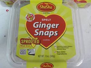 lot 256 image: 5 ct 12 oz pkgs ShaSha Spelt Ginger...