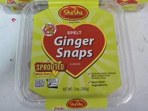 lot 257 image: 5 ct 12 oz pkgs ShaSha Spelt Ginger...