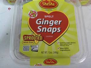 lot 259 image: 5 ct 12 oz pkgs ShaSha Spelt Ginger...