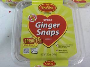 lot 260 image: 5 ct 12 oz pkgs ShaSha Spelt Ginger...