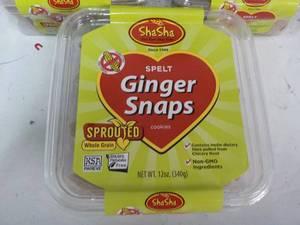 lot 262 image: 5 ct 12 oz pkgs ShaSha Spelt Ginger...
