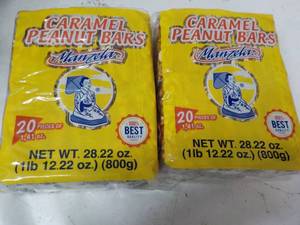 lot 296 image: 40 ct Manzela Caramel Peanut Bars...