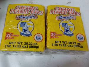lot 297 image: 40 ct Manzela Caramel Peanut Bars...