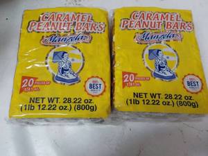 lot 300 image: 40 ct Manzela Caramel Peanut Bars...
