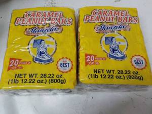 lot 301 image: 40 ct Manzela Caramel Peanut Bars...