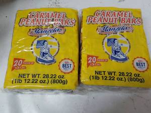 lot 303 image: 40 ct Manzela Caramel Peanut Bars...