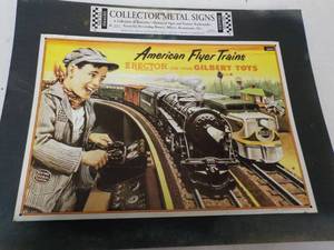 lot 305 image: Collector Metal Train Sign 12 x 16...
